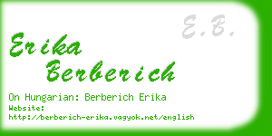 erika berberich business card